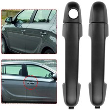 Maniglia Esterna Portiera Per Hyundai Accent 2000-2006 - Set 2 Pezzi, Anteriore Sinistra E Destra, Nero Liscio