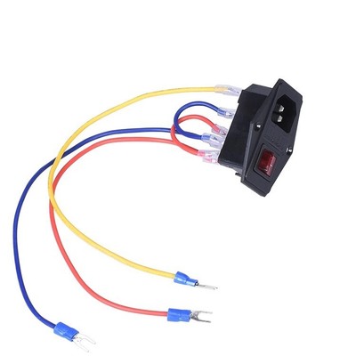 3D Printer DIY Kit rocker switch Power Switch Socket Button 2/3 Pins with cable