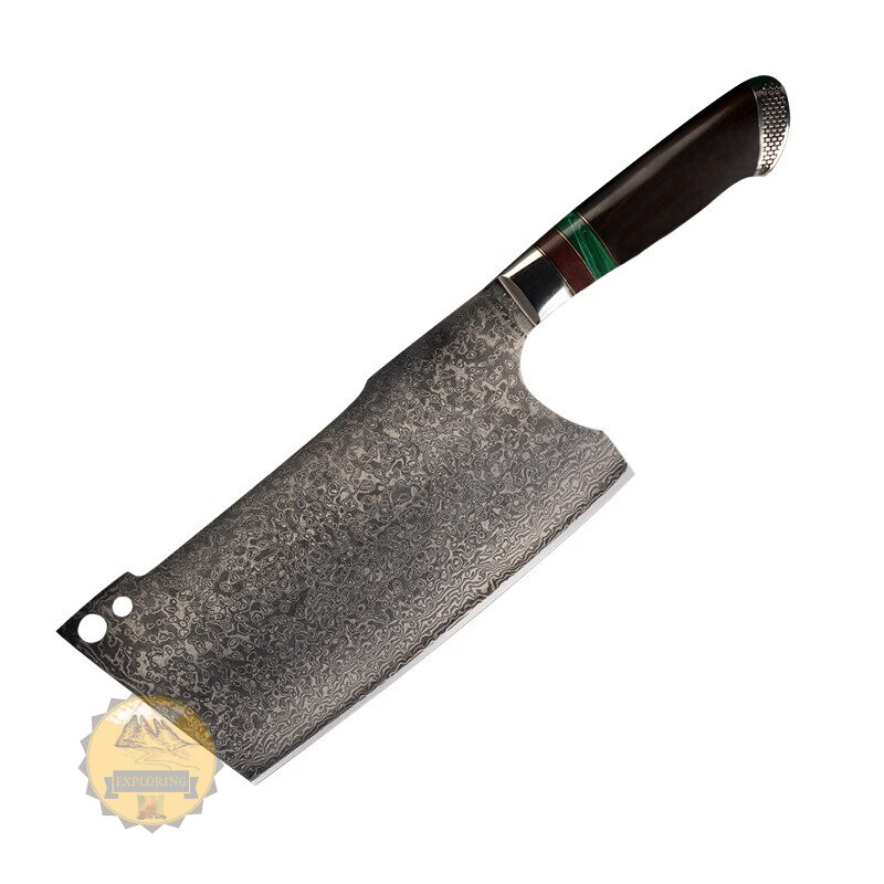 JAPANESE VG10 DAMASCUS KITCHEN MEAT BONE CHOPPING KNIFE CLEAVER BUTCHER