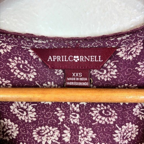 APRIL CORNELL Floral Prairie Layered Midi Dress Size XXS - Picture 3 of 6