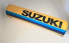 Suzuki Stripe Vintage Design Motorcycle Bar Pad 10" Matte Finish