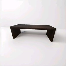 Tavolino da divano in vero rattan panca da giardino marrone 2-3 posti