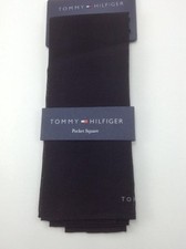 Tommy Hilfiger Pocket Square - Solid Black - COTTON - 32 MSRP