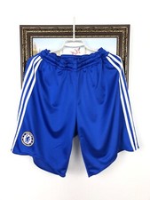 Vintage Adidas Chelsea Football Shorts Soccer Track Blue Mens Rare Hype Size L