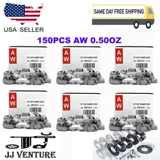 150 Pcs CLIP-ON WHEEL WEIGHT BALANCE AW STYLE 0.50 oz