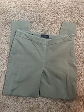 Talbots Chatham Ankle Olive Green Pants Size 4