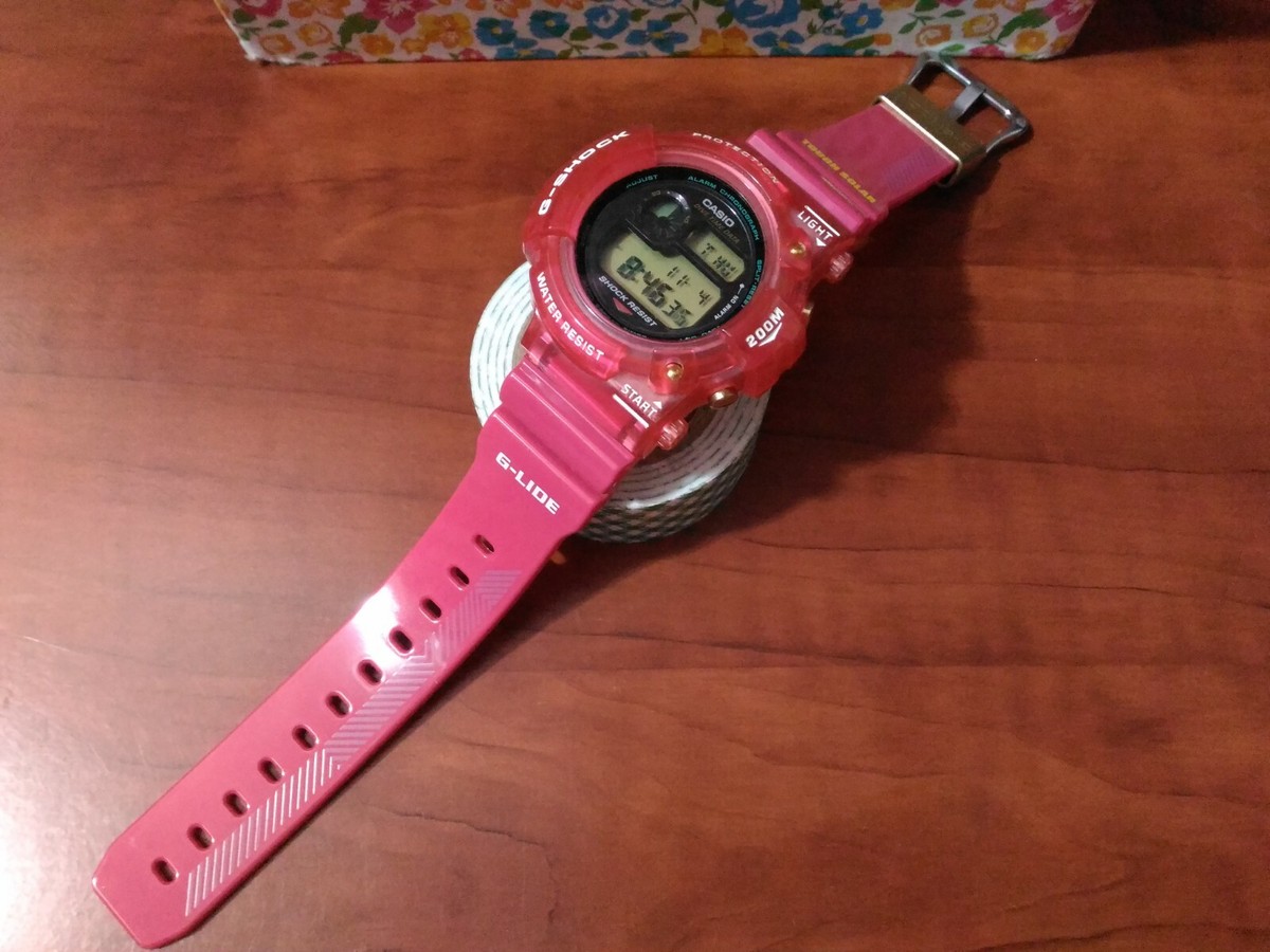 RARE G-SHOCK DW-6300 THE FIRST FROGMAN CUSTOM PINK BEZEL