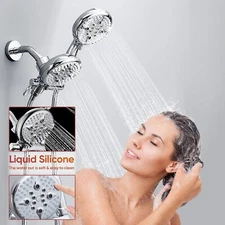 KINSE Shower System with Handheld, High Pressure 5-Spray Dual 2 In 1 Shower NEW