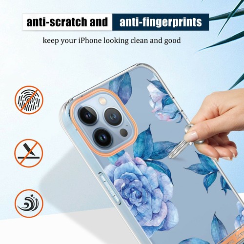 For iphone 13 /13 Pro Max/12/12 Pro Max/11 Folio Flowers Shockproof Cover Case - Picture 8 of 23
