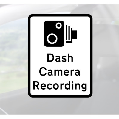 Dashcam Aufnahme Aufkleber - Versicherung Betrug Kamera Warn Hinweis Auto Van