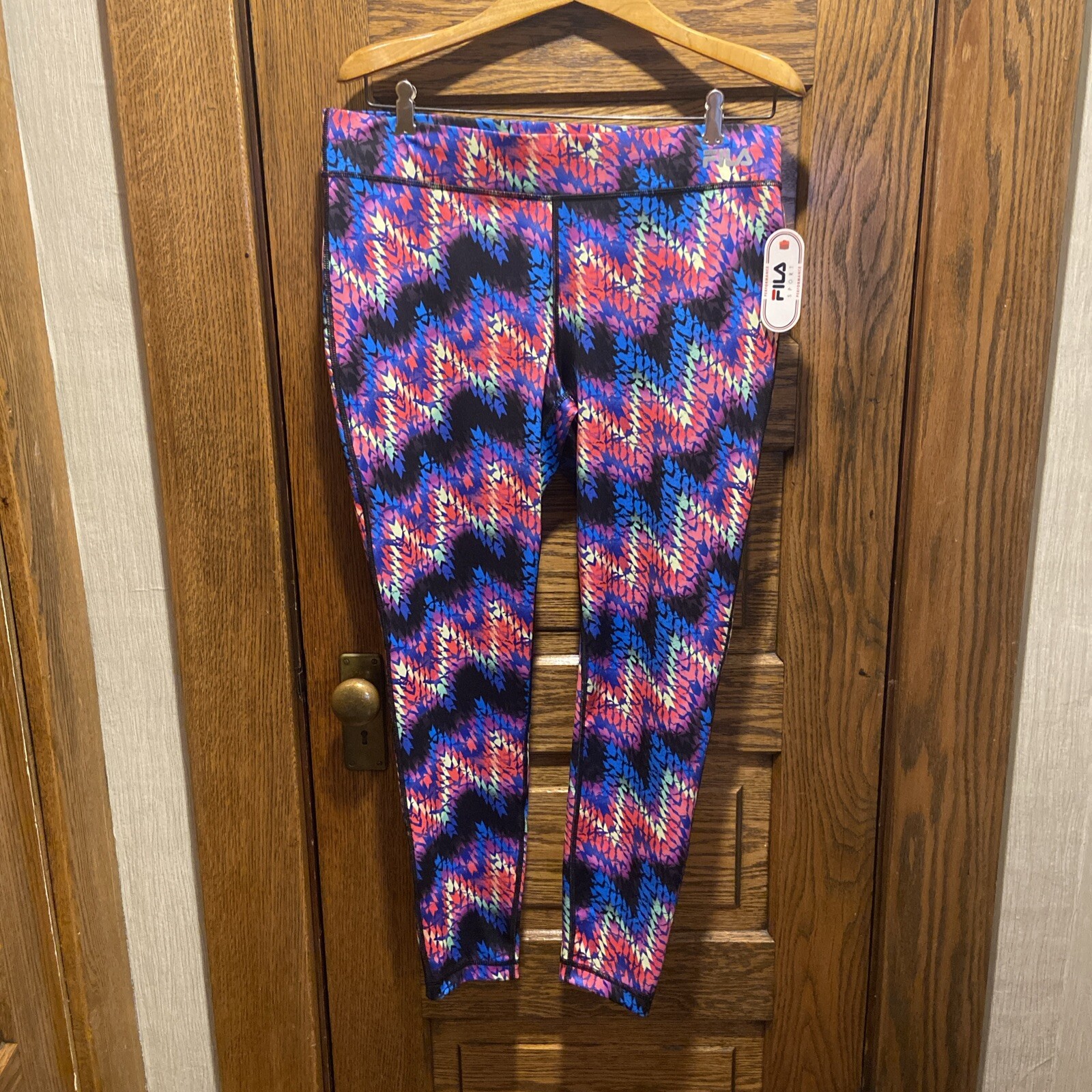 FILA Leggings Activewear Pantalone Donna Lg Multicolore Nuovo