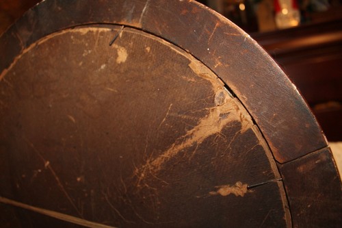1800's 15" Round Picture Frame Crayon Portrait African American Man Chattanooga - Picture 14 of 14