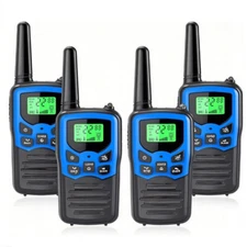 Long Range 100 mile Walkie Talkie Two Way Radio Charge Headset Waterproof 4 PACK