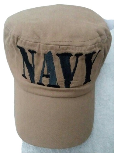 US Navy USN Brown Flat Top Cadet Type 