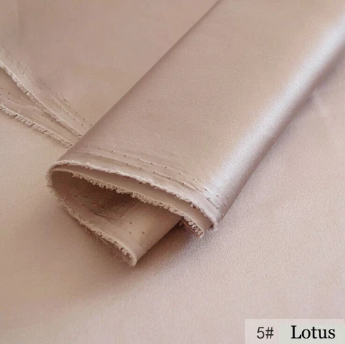 Tela Charmeuse de seda natural de 1 yarda*114 cm 16 momme material satinado de seda para vestido - Imagen 28 de 52