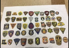 Police collectors patch set 50 pieces all different state patches. Full Size New