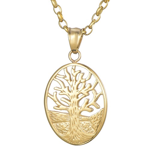 Lange 70 cm Baum des Lebens Halskette gold silber Kette Lebensbaum Glücksbringer - Bild 12 von 15