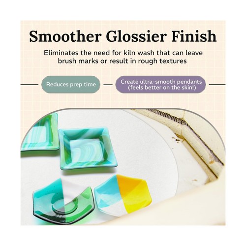 Bullseye Thinfire Kiln Shelf Paper for Ultra Smooth Glass Fusing 20.5"x 20.5"... - Picture 2 of 9