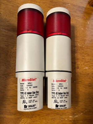 FS MicroStat MSL1-024R SerA Red Status Indicator Stack Light 24V AC/DC 1Amp type