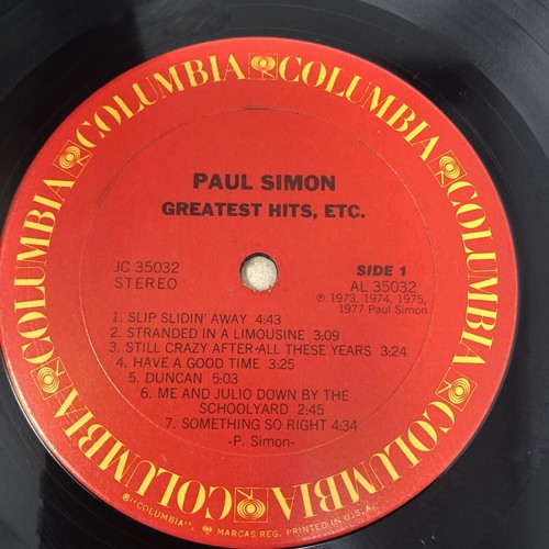 Paul Simon GREATEST HITS, ETC. Vinyl LP Record 35032 VG+ - Picture 2 of 2