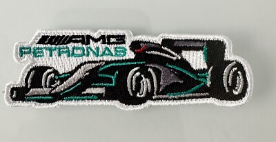 F1 AMG PETRONAS MERCEDES RACE CAR RACING Iron on PATCH 1.5  H X 3  L