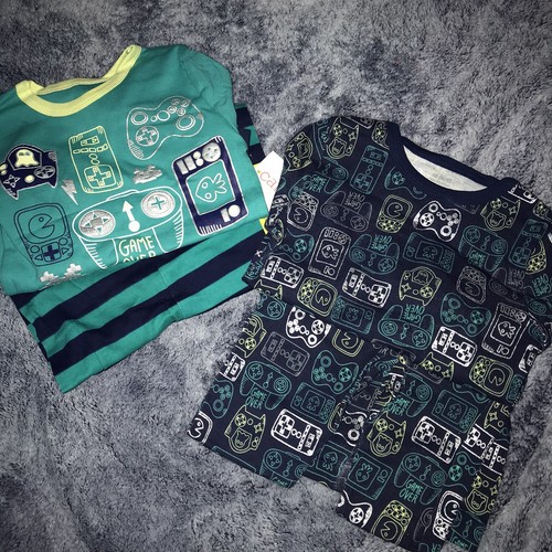 Candlesticks Gamer Pajama Set 4 Pieces LS 100% Cotton Lil Boy Size XS (4-5) NEW - Picture 2 of 11