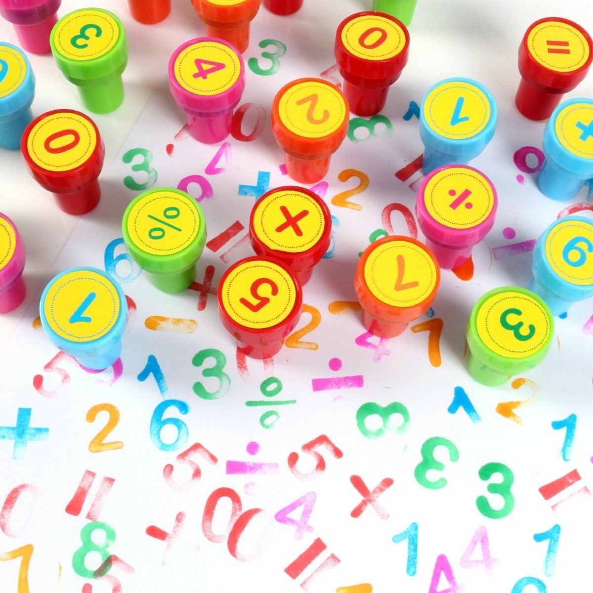 26x SELF INKING STAMPS Kids Art Craft Fun Stampers Cute Cartoon Toy ...