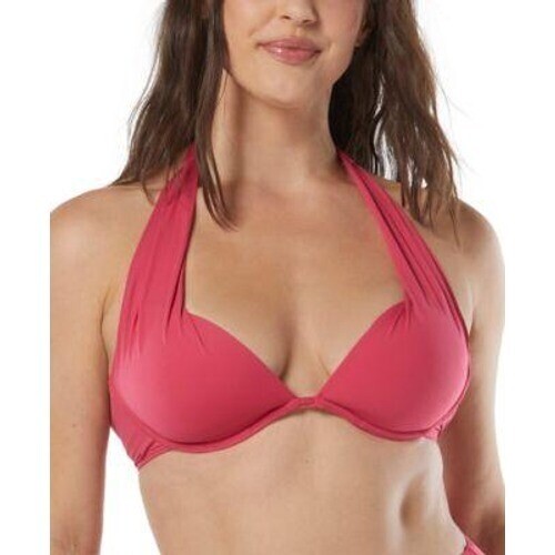 Coco Reef Bikini Swim Top 14/38C Underwire ShapeMaker Bra Sized Halter Neck Pink - Picture 2 of 6