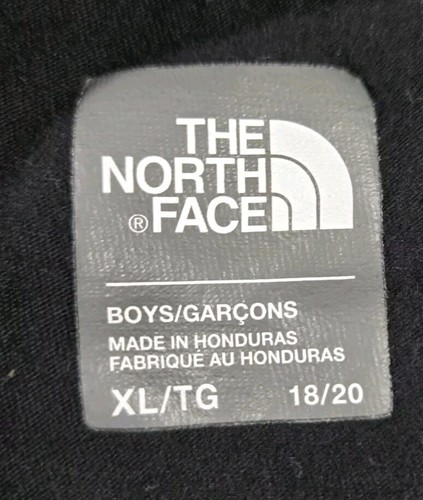 The North Face Black T Shirt Boys XL 18/20 Short Sleeve Graphic Print - Picture 3 of 5