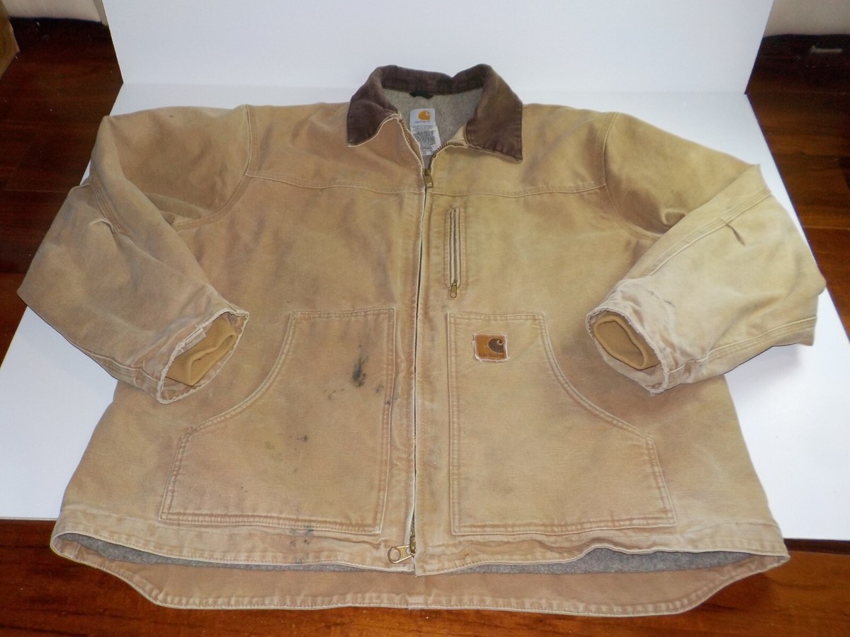 Carhartt Men's Ridge Coat Sherpa Lined Sandstone Jacket C61 CML