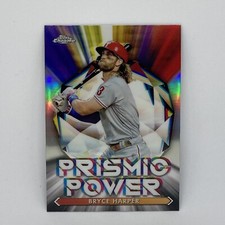 Bryce Harper Prismic Power Refractor Insert 2021 Topps Chrome Baseball #PP-4