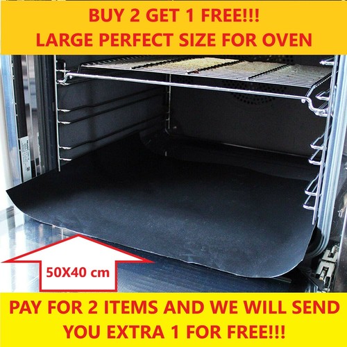 Heavy Duty Teflon OVEN LINER Protector Sheet Mat Non Stick Reusable