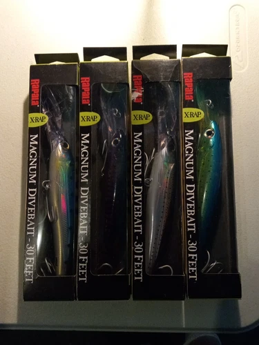 Set of 4 Rapala X-Rap  Deep Diving Lures Magnum XRMAG30 