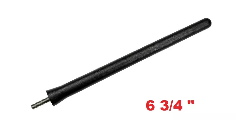 Mástil de antena negro corto de 6 3/4" radio AM/FM para Dodge Grand Caravan 1997-2007 Foto 2 de 4