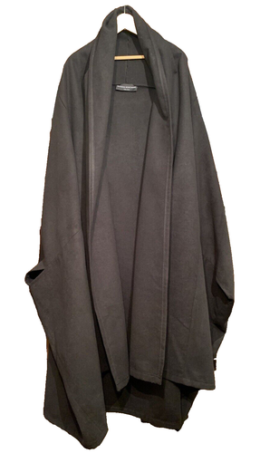 Patrizia Montanari schwarzer Mantel Kaschmir Wolle Langenlook Cape Umhang Mantel Einheitsgröße - Bild 1 von 16
