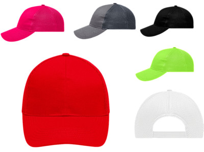 Myrtle Beach Damen Herren Cap 6 Panel Mesh Kappe MB6216 3D-Mesh-Material 
