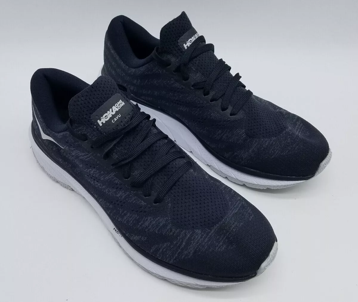Hoka One One Cavu 3 Men s Running Shoes Size 8.5 Black White 1106481 BWHT