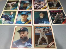 1988 Topps Baseball ~ ~ 11,75" x 9,5" ~ Duo-Tang classeur scolaire lot 10 (3 HOF)