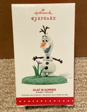 HALLMARK KEEPSAKE OLAF IN SUMMER DISNEY'S FROZEN 2015 SET OF THREE 