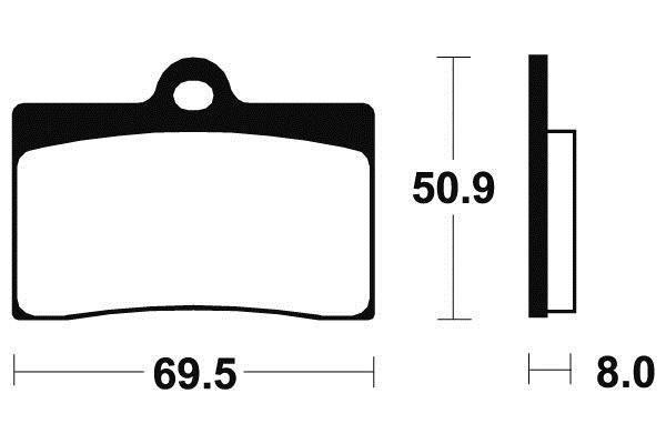 Plaquettes de frein avant Ducati 900 Monster moto kit MF66 380661