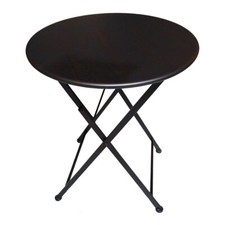 Metall Gartentisch Beistelltisch Balkon Tisch Klapptisch klappbar P-512 braun