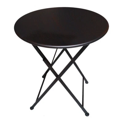 PRIMOLIVING Metall Gartentisch Beistelltisch Balkon Tisch Klapptisch klappbar P-512 braun