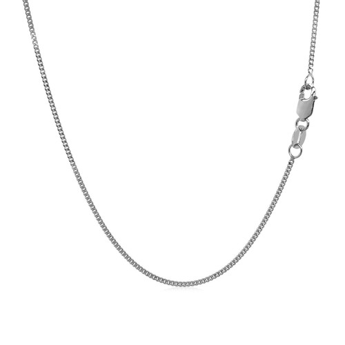 Cadena Gourmette Oro Blanco 10k 1,0 mm (1,00 mm) - Imagen 3 de 4