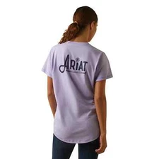 NWOT ARIAT REBAR Workman Graphic Logo T-Shirt in Lavender Size X Large