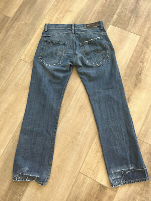 G Star Raw Jeans RUGER Straight jean Blue Denim Actual 32 X 32