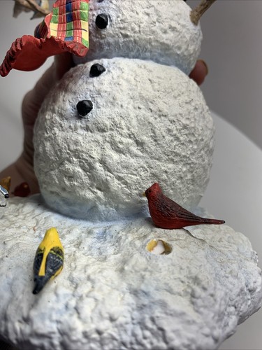 Lenox FEATHERED FRIENDS Snowman Birds Hat Lynn Bywaters Figurine Winter **READ** - Picture 13 of 13