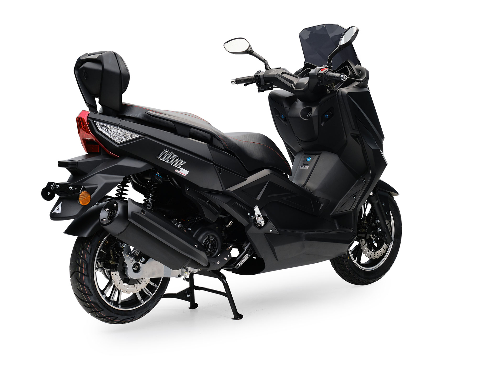 Tnine SchwarzMatt 125ccm Modern Motor Roller Scooter