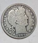 1905 O Barber Liberty Silver Half Dollar 50C Better Date !!