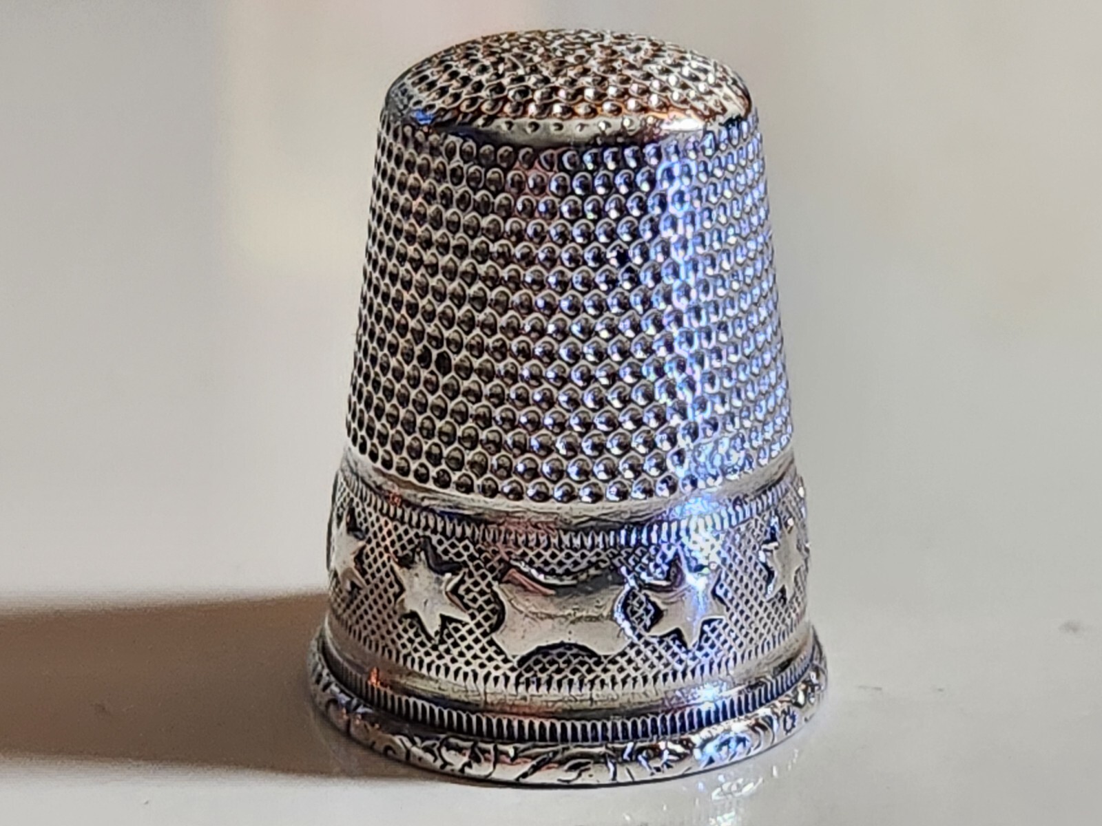 Antique Sterling Silver (800) Thimble Made in Germany by Gabler No