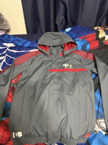 Adidas Mens Track Jacket Gray FIFA Brasil Soccer World Cup Coke Long Sleeve XL - Picture 1 of 8
